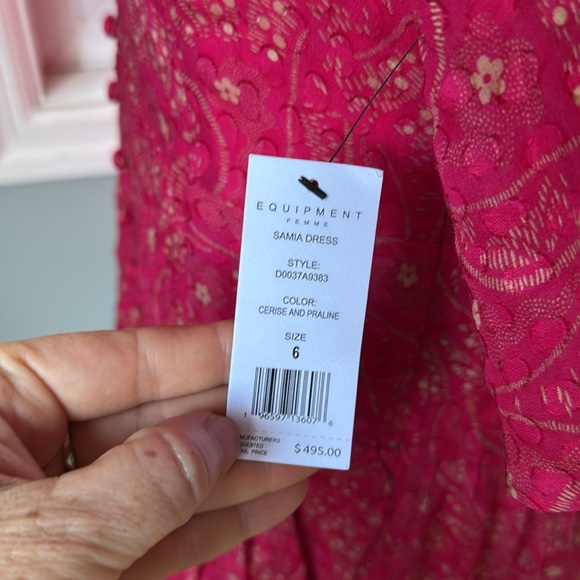 Equipment Samia silk floral ruffled button down midi long dress NWT size 6 - Picture 10 of 17